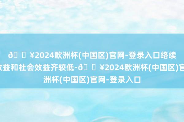 🔥2024欧洲杯(中国区)官网-登录入口络续研发的经济效益和社会效益齐较低-🔥2024欧洲杯(中国区)官网-登录入口