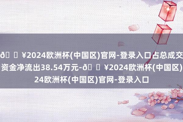 🔥2024欧洲杯(中国区)官网-登录入口占总成交额6.5%；散户资金净流出38.54万元-🔥2024欧洲杯(中国区)官网-登录入口